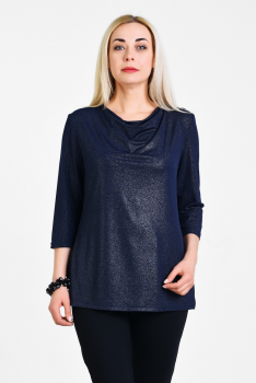 блузка 1910012/2 темно-синий