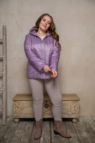 Куртка демисезонная ИДЕАЛ (ВКВ24-003 сиреневый) (TERRА XL, Москва) — размеры 68-70